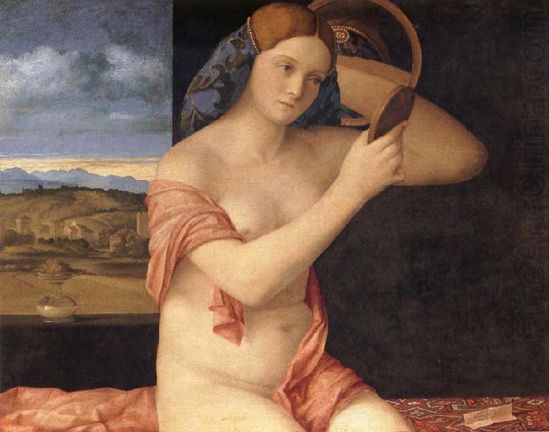 Giovanni Bellini Young woman at her toilet china oil painting image